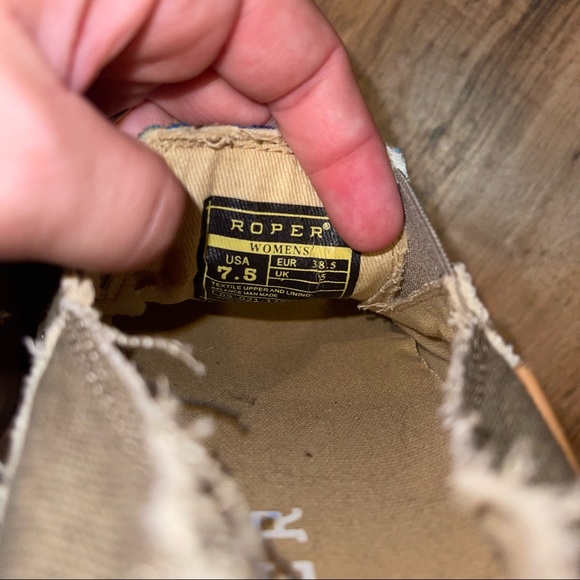 Women’s Serape Roper Shoes Size 7.5 - Picture 5 of 7